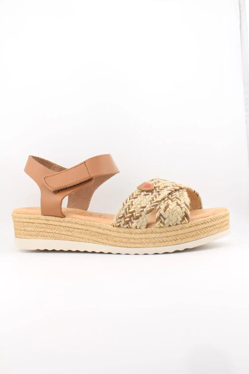 Oh My Sandals Braided Espadrille Wedge Sandals