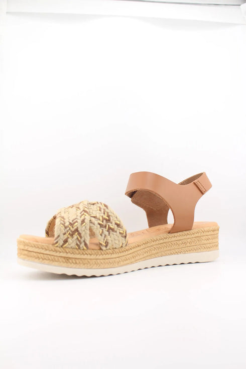 Oh My Sandals Braided Espadrille Wedge Sandals