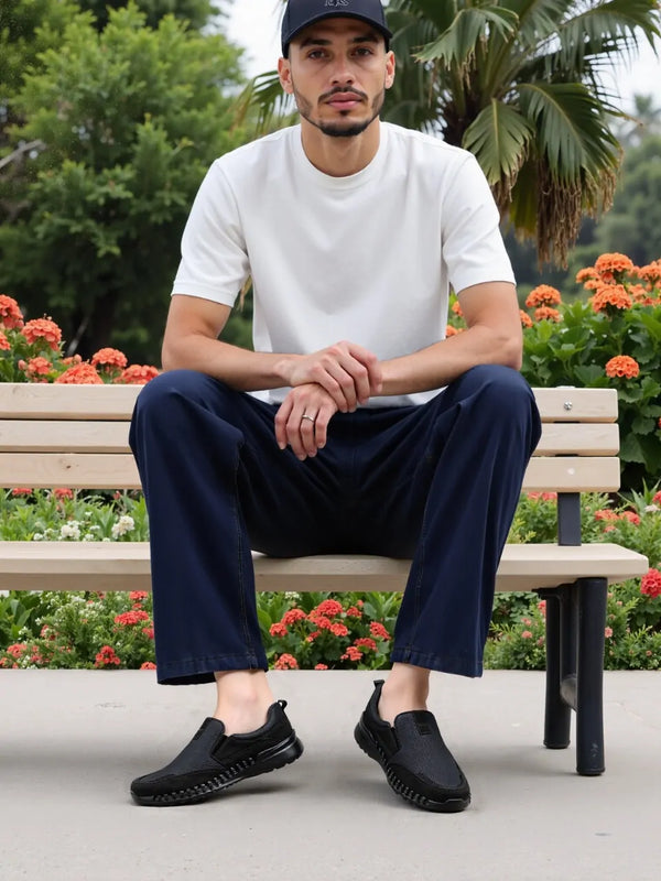 DFC Relax Men Mesh Slip-On Loafers with Traction Sole