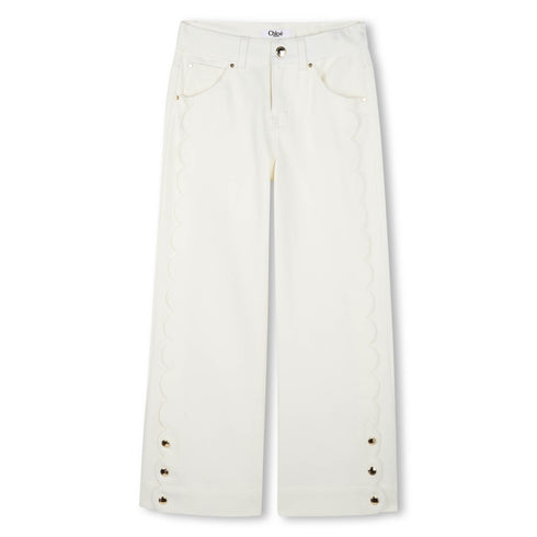 Chloe Five-pocket organic drill pants