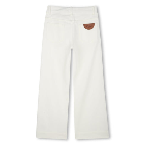 Chloe Five-pocket organic drill pants