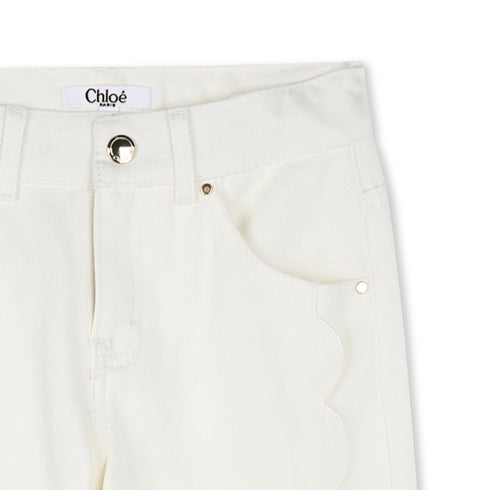 Chloe Five-pocket organic drill pants