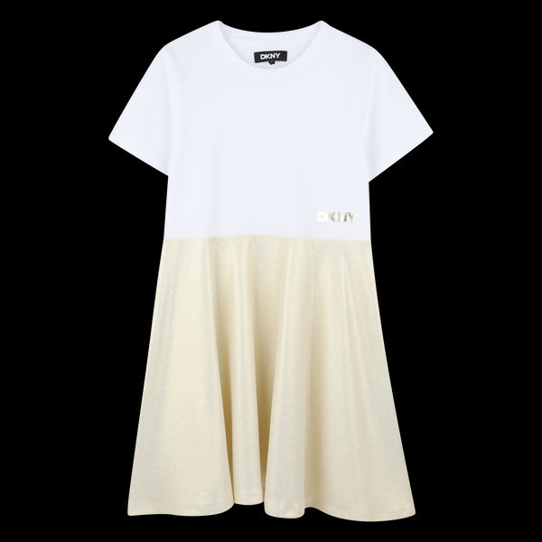 DKNY fabric dress with short sleeves