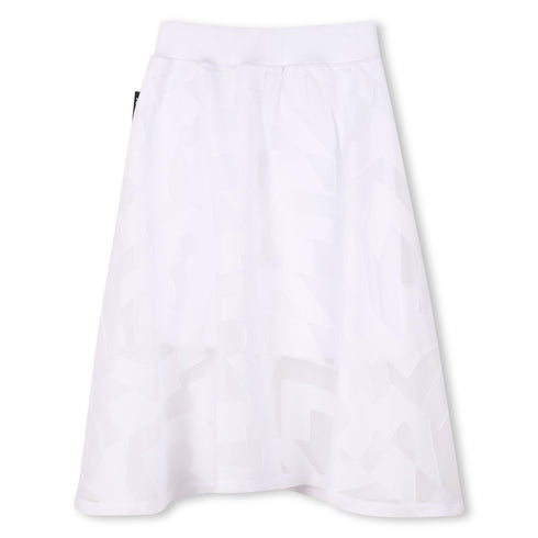 DKNY Polyester voile midi skirt