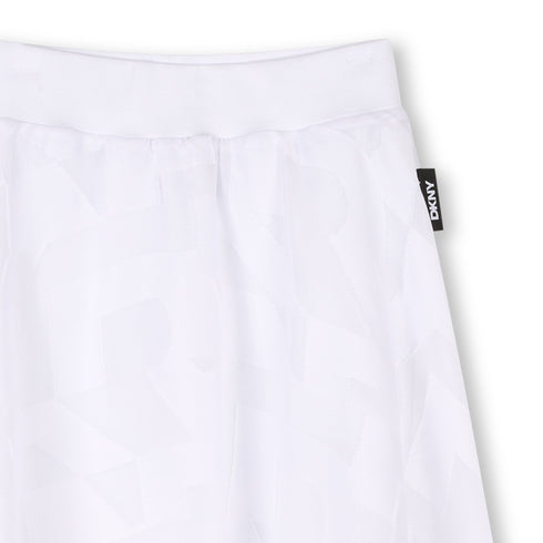 DKNY Polyester voile midi skirt