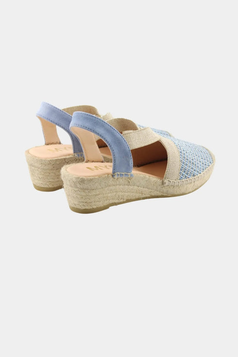 Maypol Woven Slingback Espadrille Wedge Sandals