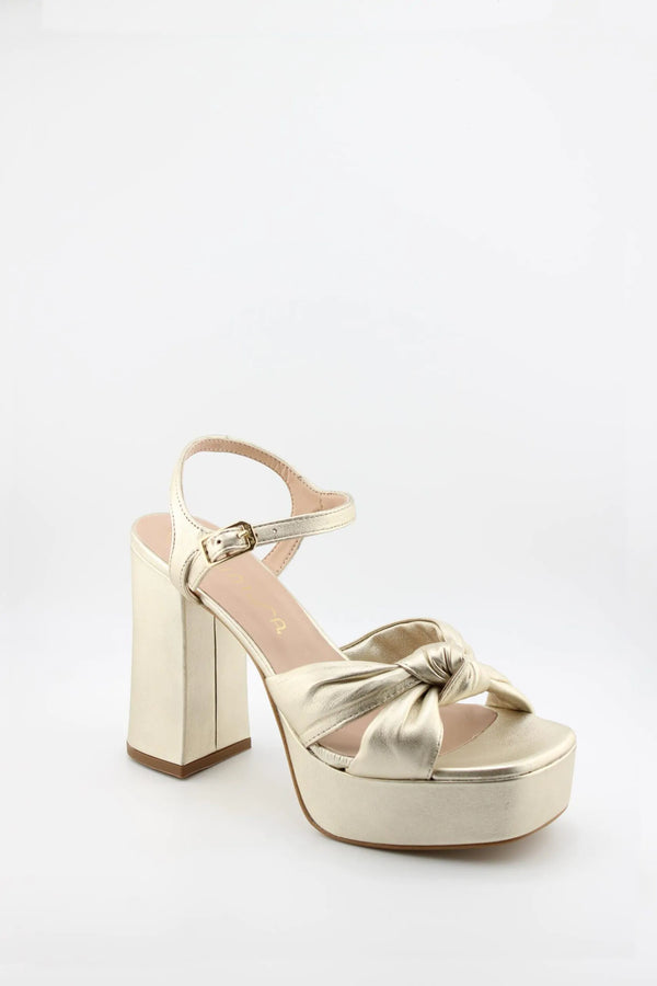 Unisa Platform Heel Knot Strap Sandals