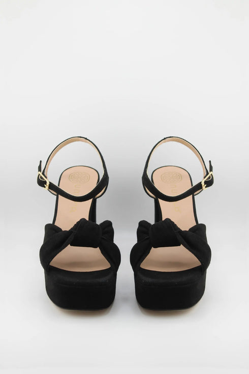 Unisa Platform Heel Knot Strap Sandals