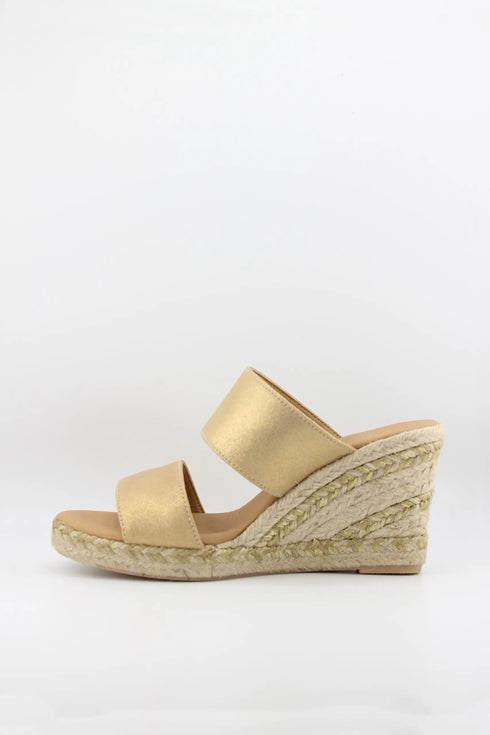 Paseart Dual Strap Espadrille Wedge Sandals