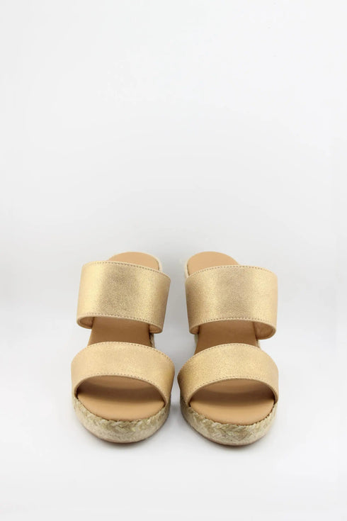 Paseart Dual Strap Espadrille Wedge Sandals