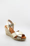Paseart Espadrille Wedge Sandal with Buckle