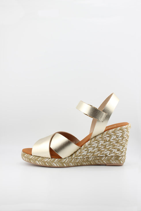 Paseart Espadrille Wedge Sandal with Buckle