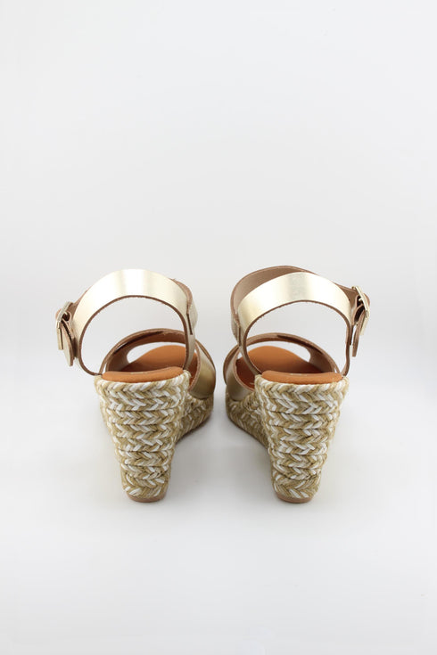 Paseart Espadrille Wedge Sandal with Buckle