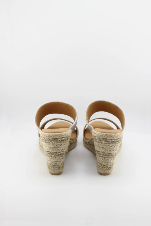 Paseart Dual Strap Espadrille Wedge Sandals