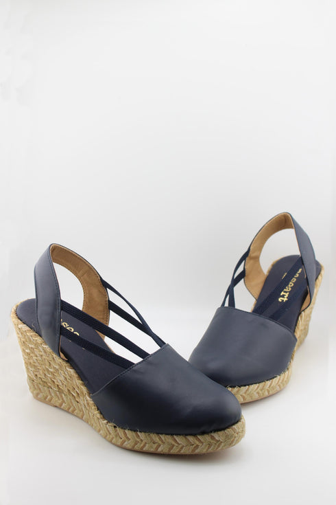 Paseart Strappy Espadrille Wedge Slingback Sandals