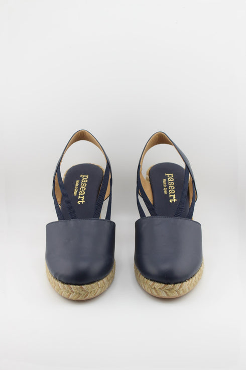Paseart Strappy Espadrille Wedge Slingback Sandals