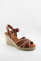 Paseart Woven Espadrille Wedge Sandal