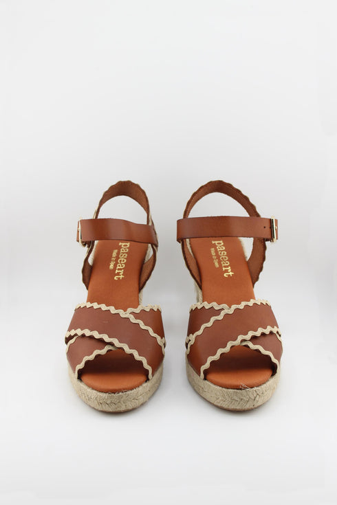 Paseart Woven Espadrille Wedge Sandal