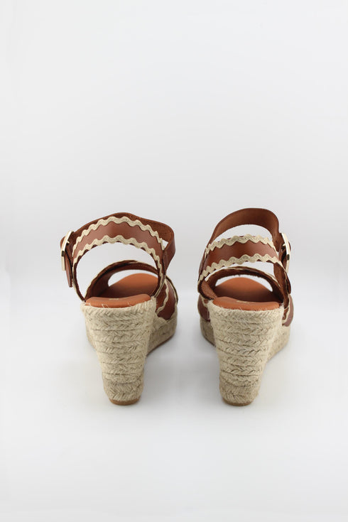 Paseart Woven Espadrille Wedge Sandal