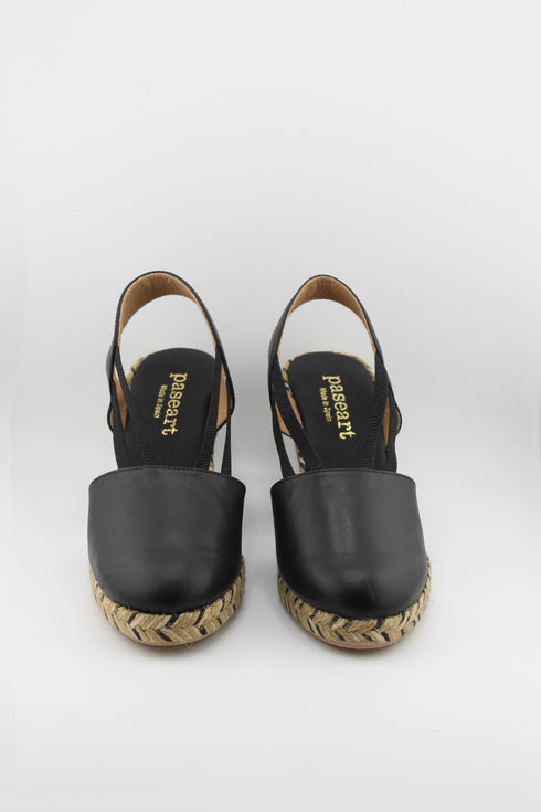 Paseart Strappy Espadrille Wedge Slingback Sandals