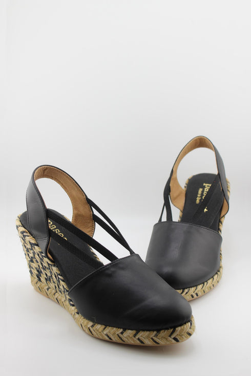 Paseart Strappy Espadrille Wedge Slingback Sandals