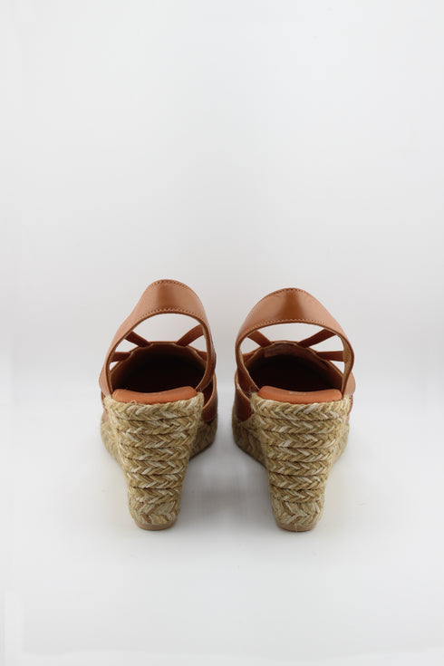 Paseart Strappy Espadrille Wedge Slingback Sandals