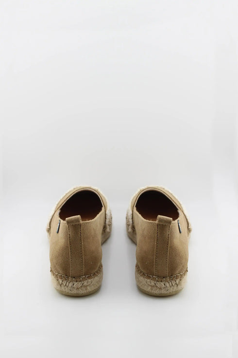 Fabiolas Suede Espadrille Loafers with Braided Trim