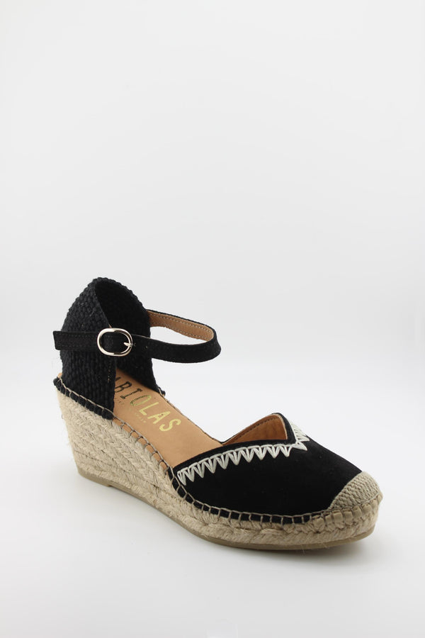 Fabiolas Espadrille Wedge Ankle Strap Sandals