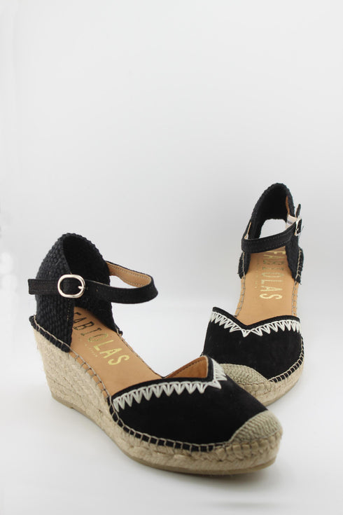 Fabiolas Espadrille Wedge Ankle Strap Sandals