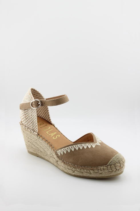 Fabiolas Espadrille Wedge Ankle Strap Sandals
