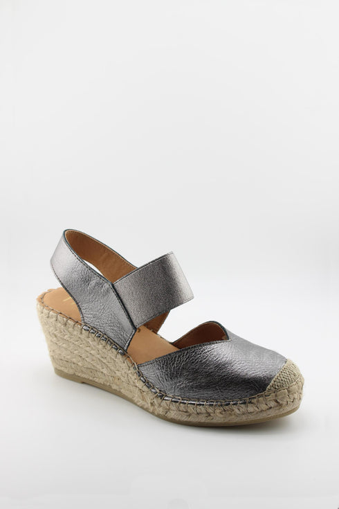 Fabiolas Espadrille Wedge Sandal with Ankle Strap