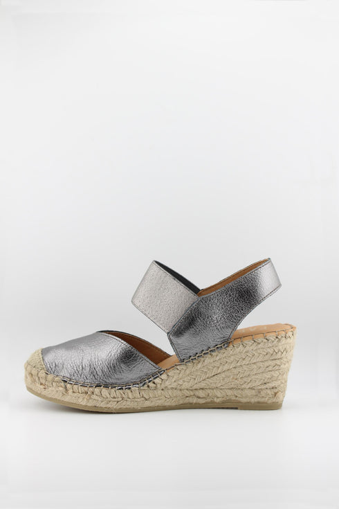 Fabiolas Espadrille Wedge Sandal with Ankle Strap