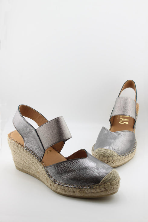 Fabiolas Espadrille Wedge Sandal with Ankle Strap