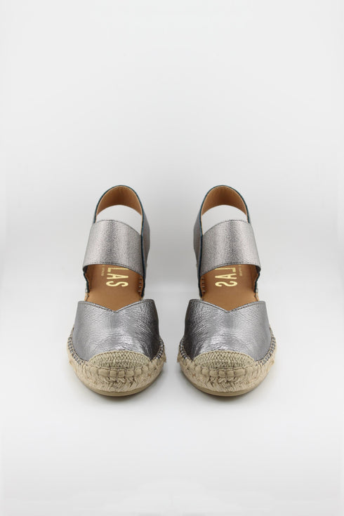 Fabiolas Espadrille Wedge Sandal with Ankle Strap