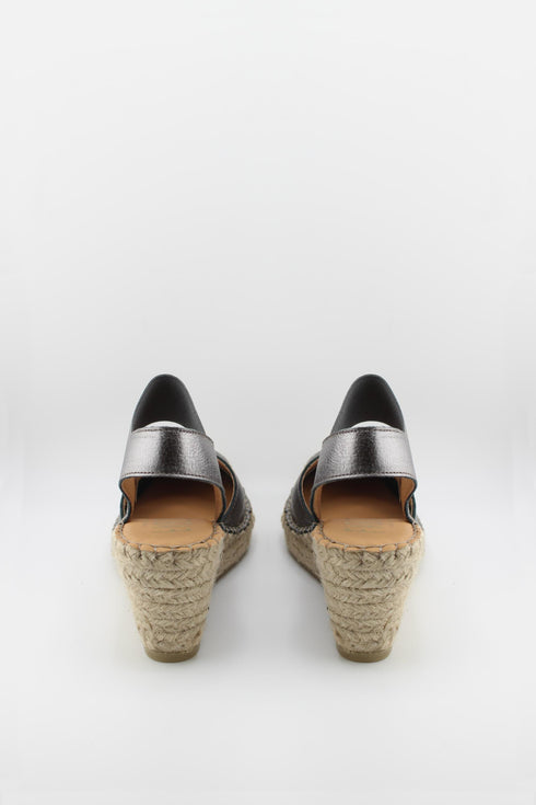 Fabiolas Espadrille Wedge Sandal with Ankle Strap