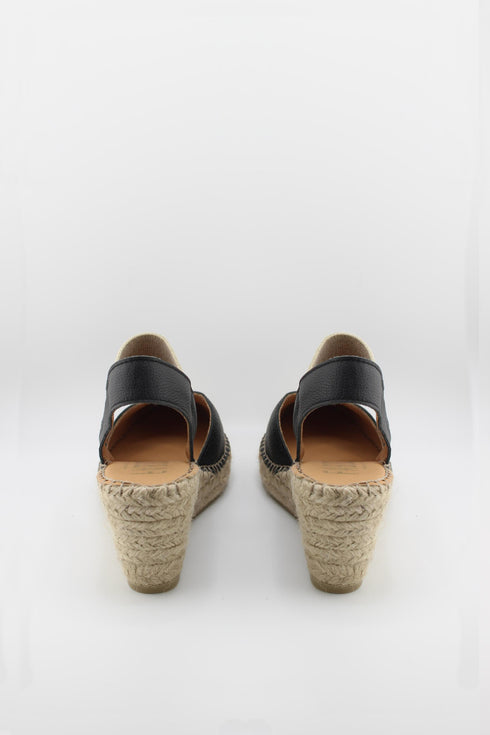 Fabiolas Espadrille Wedge Sandals with Elastic Strap