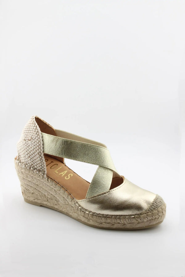 Fabiolas Woven Platform Espadrille Wedge Sandal