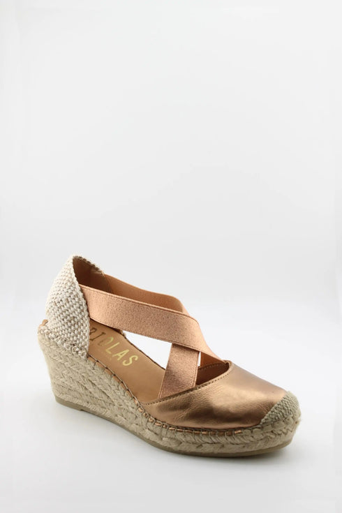 Fabiolas Woven Platform Espadrille Wedge Sandal