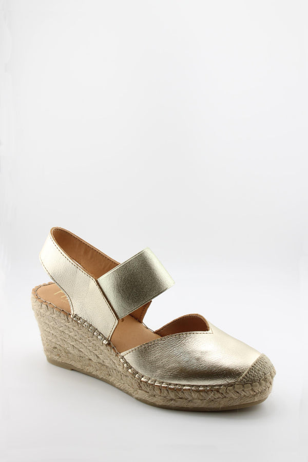Fabiolas Espadrille Wedge Sandal with Ankle Strap