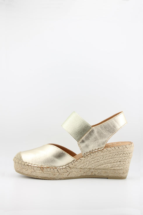 Fabiolas Espadrille Wedge Sandal with Ankle Strap