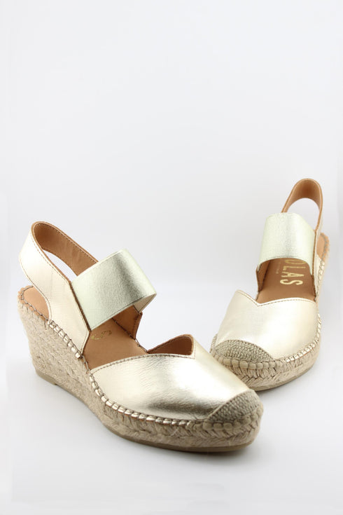 Fabiolas Espadrille Wedge Sandal with Ankle Strap
