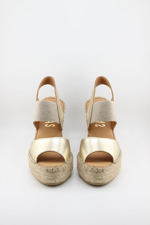 Fabiolas Espadrille Wedge Sandal with Elastic Strap