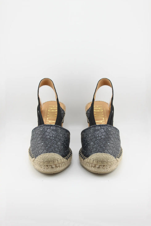 Fabiolas Woven Jute Wedge Espadrille Sandals