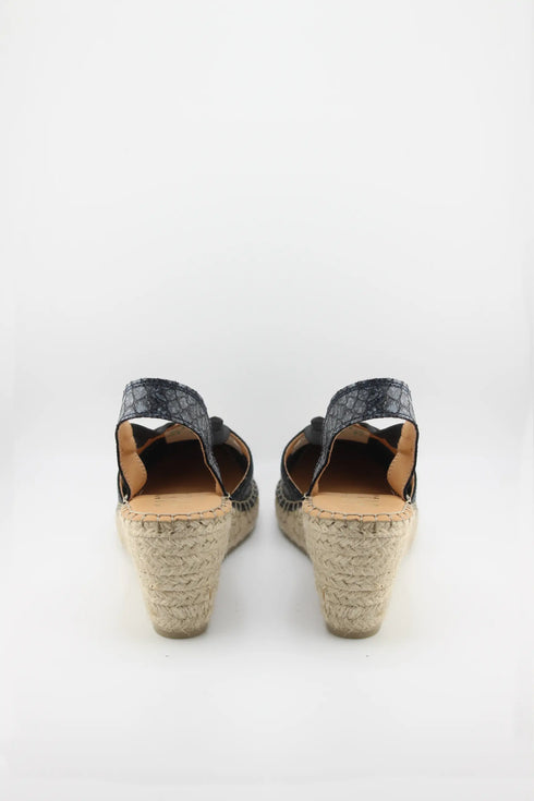 Fabiolas Woven Jute Wedge Espadrille Sandals