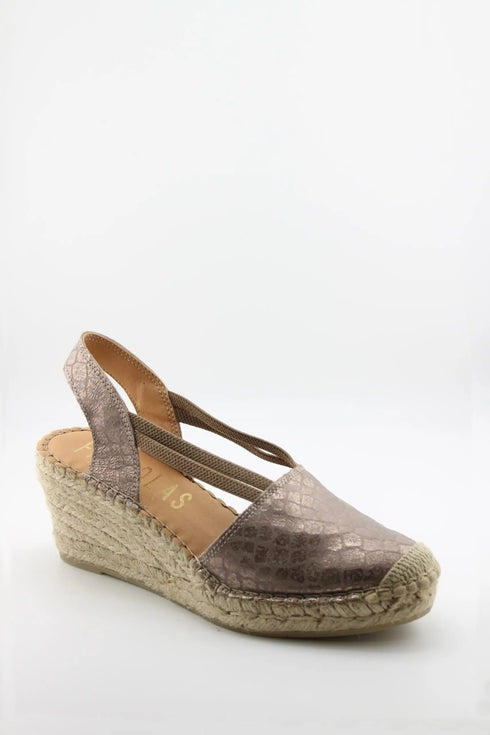 Fabiolas Woven Jute Wedge Espadrille Sandals