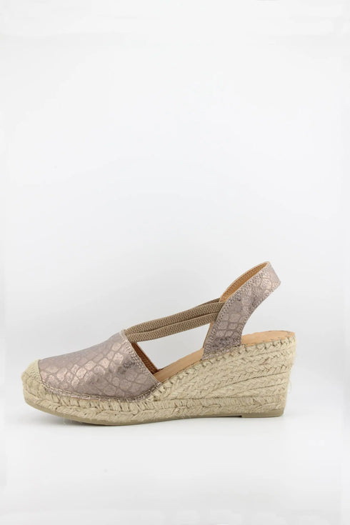Fabiolas Woven Jute Wedge Espadrille Sandals