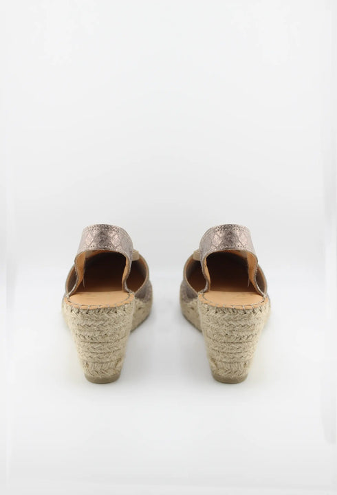 Fabiolas Woven Jute Wedge Espadrille Sandals
