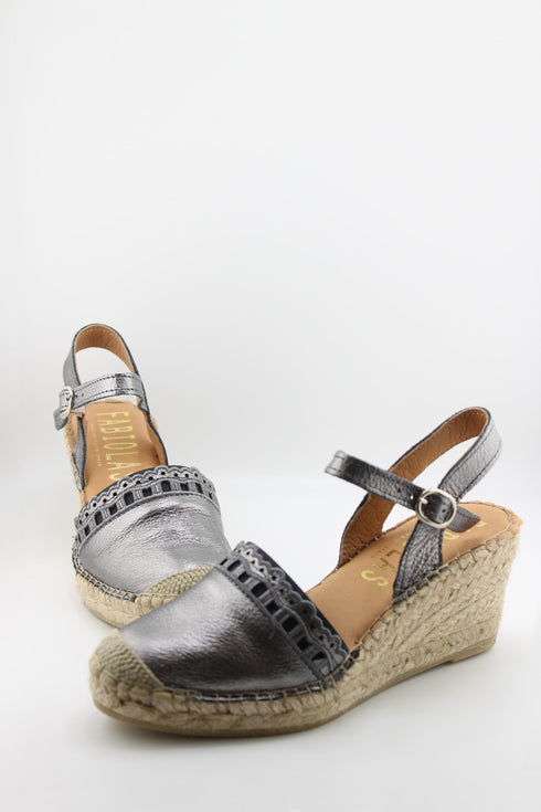Fabiolas Espadrille Wedge Sandal with Buckle