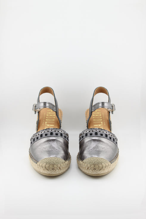 Fabiolas Espadrille Wedge Sandal with Buckle