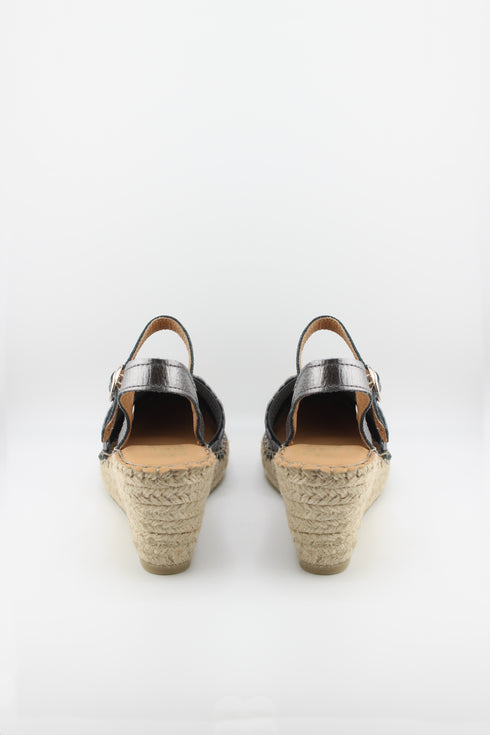 Fabiolas Espadrille Wedge Sandal with Buckle